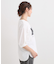 五分袖プリントTシャツ