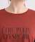 五分袖プリントTシャツ