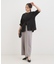 【S-LL/ひんやり】ウエストタックで程よくシェイプ 大人の上品ブラウス