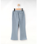【100-150cm】デニム風ジャージフレアパンツ