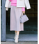 【洗濯機可】上品できれい見え フェイクスエード ナロースカート