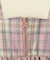 【100-150cm】ジップ使いチェックドッキングワンピース