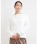 【S-LL】美しく見せる ボートネックロンT