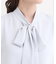 【洗える】すっきりバランスにこだわったボウブラウス