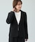【洗濯機可/イージーケア/ストレッチ】きちんと楽に。カットジョーゼットジャケット