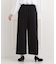 【洗える／イージーケア／ストレッチ】きちんと楽に。カットジョーゼットワイドパンツ