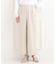 【洗える／イージーケア／ストレッチ】きちんと楽に。カットジョーゼットワイドパンツ