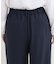 【洗える／イージーケア／ストレッチ】きちんと楽に。カットジョーゼットワイドパンツ