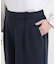 【洗える／イージーケア／ストレッチ】きちんと楽に。カットジョーゼットワイドパンツ