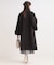 【S-LL】大人のきれいめスタイルに ウール調スタンドロングコート