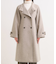 【S-LL】大人のきれいめスタイルに ウール調スタンドロングコート