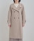 【S-LL】大人のきれいめスタイルに ウール調スタンドロングコート
