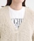 フェザーVネックカーディガン