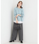 【洗える／毛玉になりにくい】裾フェイクレイヤード