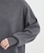 【洗える／毛玉になりにくい】裾フェイクレイヤード
