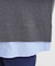 【洗える／毛玉になりにくい】裾フェイクレイヤード