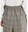 【セットアップ可】チェック柄タックハーフパンツ