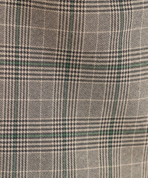 セットアップ可】チェック柄 ダブルブレストテーラードゆるジャケット