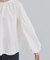 【洗濯機可/S-LL】ぽわんとしたお袖が愛らしい ジレスタイルに合うブラウス