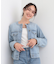 【SHOO・LA・RUE DENIM】大人のための ストレッチ コンパクトデニムジャケット