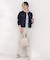 【SHOO・LA・RUE DENIM/S-LL/高レビュー】大人のための ノーカラーデニムジャケット
