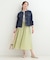 【SHOO・LA・RUE DENIM/S-LL/高レビュー】大人のための ノーカラーデニムジャケット