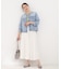 【SHOO・LA・RUE DENIM/S-LL/高レビュー】大人のための ノーカラーデニムジャケット