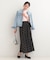 【SHOO・LA・RUE DENIM/S-LL/高レビュー】大人のための ノーカラーデニムジャケット