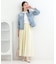 【SHOO・LA・RUE DENIM/S-LL/高レビュー】大人のための ノーカラーデニムジャケット