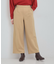 あったかカットツイルワイドパンツ