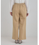 あったかカットツイルワイドパンツ
