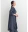 【ライトオンスデニム/S-LL】体型カバーにも ロングデニムシャツワンピース