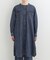 【ライトオンスデニム/S-LL】体型カバーにも ロングデニムシャツワンピース