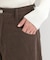 【S-LL】大人っぽく穿ける 股上深め コーデュロイカーブパンツ
