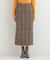 ラメツイードナロースカート