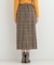 ラメツイードナロースカート
