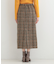 ラメツイードナロースカート