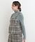 【2点セット/S-LL】着るだけで決まる クラシカルなツイード調 チェック柄セットアップ