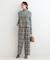 【2点セット/S-LL】着るだけで決まる クラシカルなツイード調 チェック柄セットアップ
