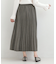 スウェードライクプリーツスカート