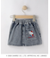 【サンリオキャラクターズ】ハローキティ刺繍デニムスカート