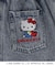 【サンリオキャラクターズ】ハローキティ刺繍デニムスカート