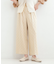 【S-LL】フロッキードットワイドパンツ