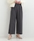 【S-LL】フロッキードットワイドパンツ