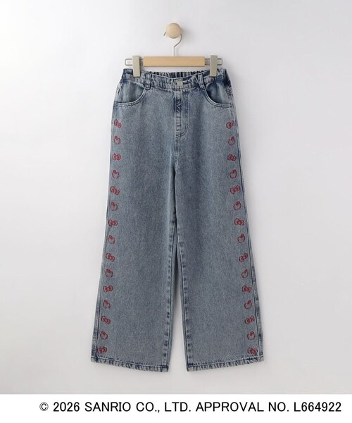 サンリオキャラクターズ】ハローキティ刺繍デニム｜シューラルーの通販