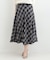 【S-LL】モールチェックフレアスカート