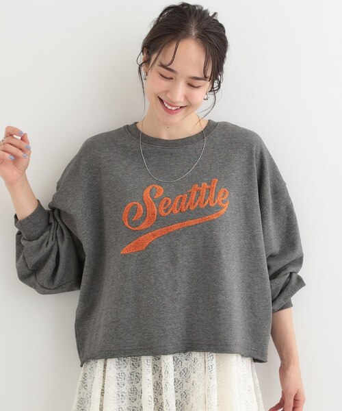 サガラ刺繍アソート裏毛スウェット｜シューラルーの通販｜&mall