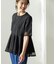 チュールレイヤードペプラムＴシャツ