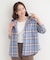 【洗濯機可/S-LL】涼しげで軽やかな フードチェックシャツ