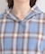 【洗濯機可/S-LL】涼しげで軽やかな フードチェックシャツ